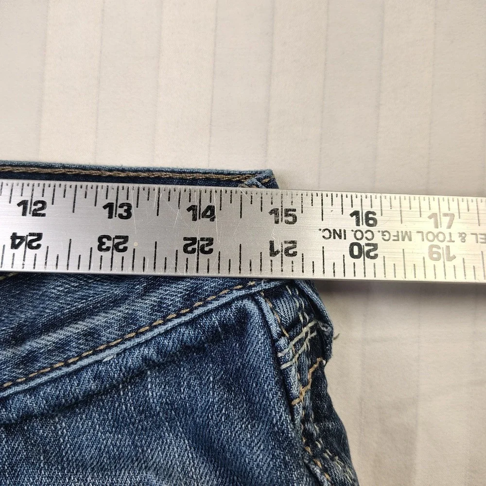 Ariat Jeans Men 30x34 Blue Flare Leg M5 Buffalo Nickel Bootcut Medium Wash Denim - Picture 5 of 13